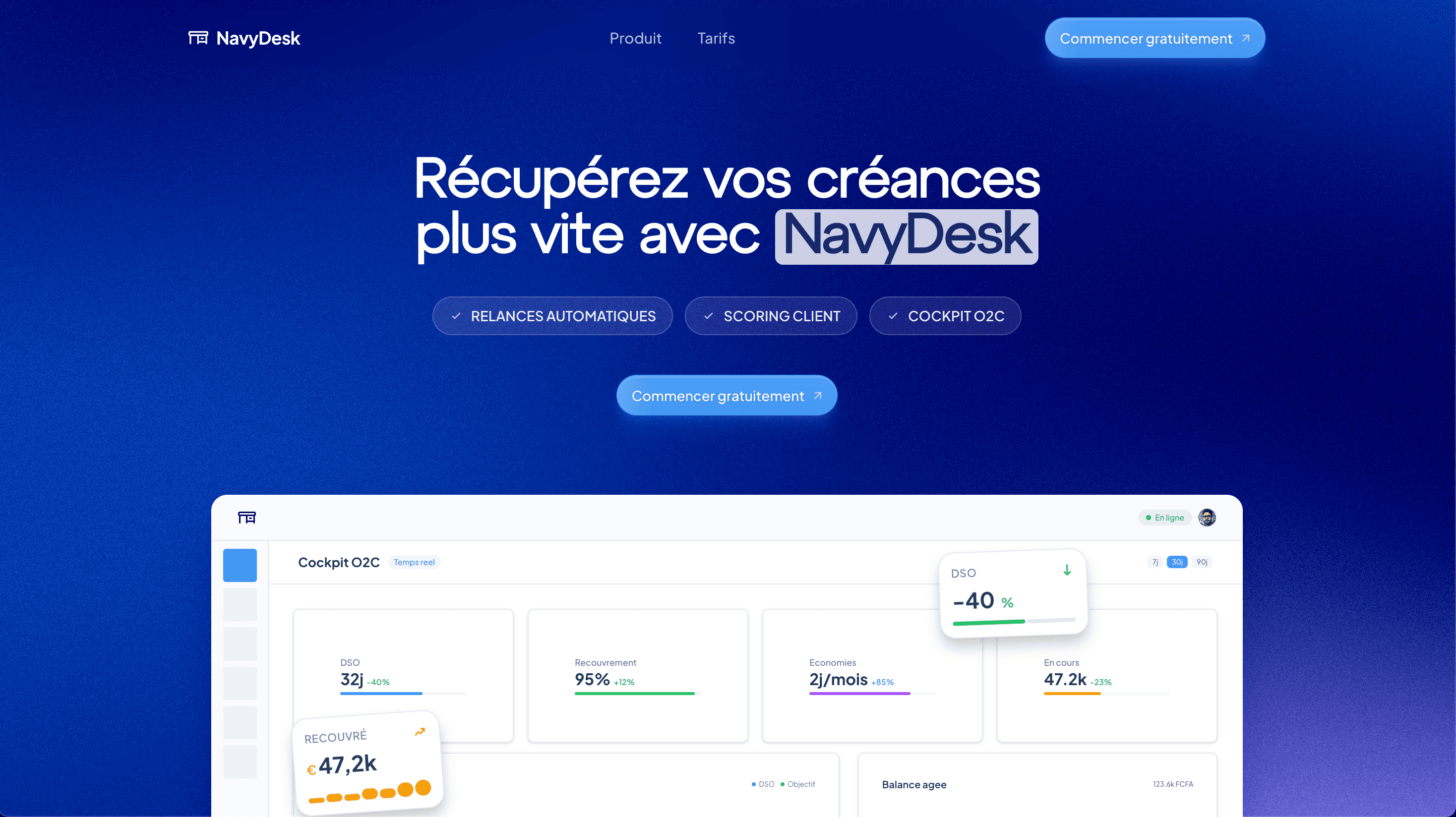NavyDesk : Recouvrement de créances automatisé